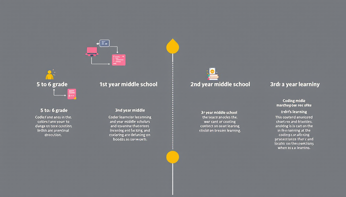초등 고학년부터 중3까지 단계별 코딩 학습 로드맵을 보여주는 도로 표지판 이미지